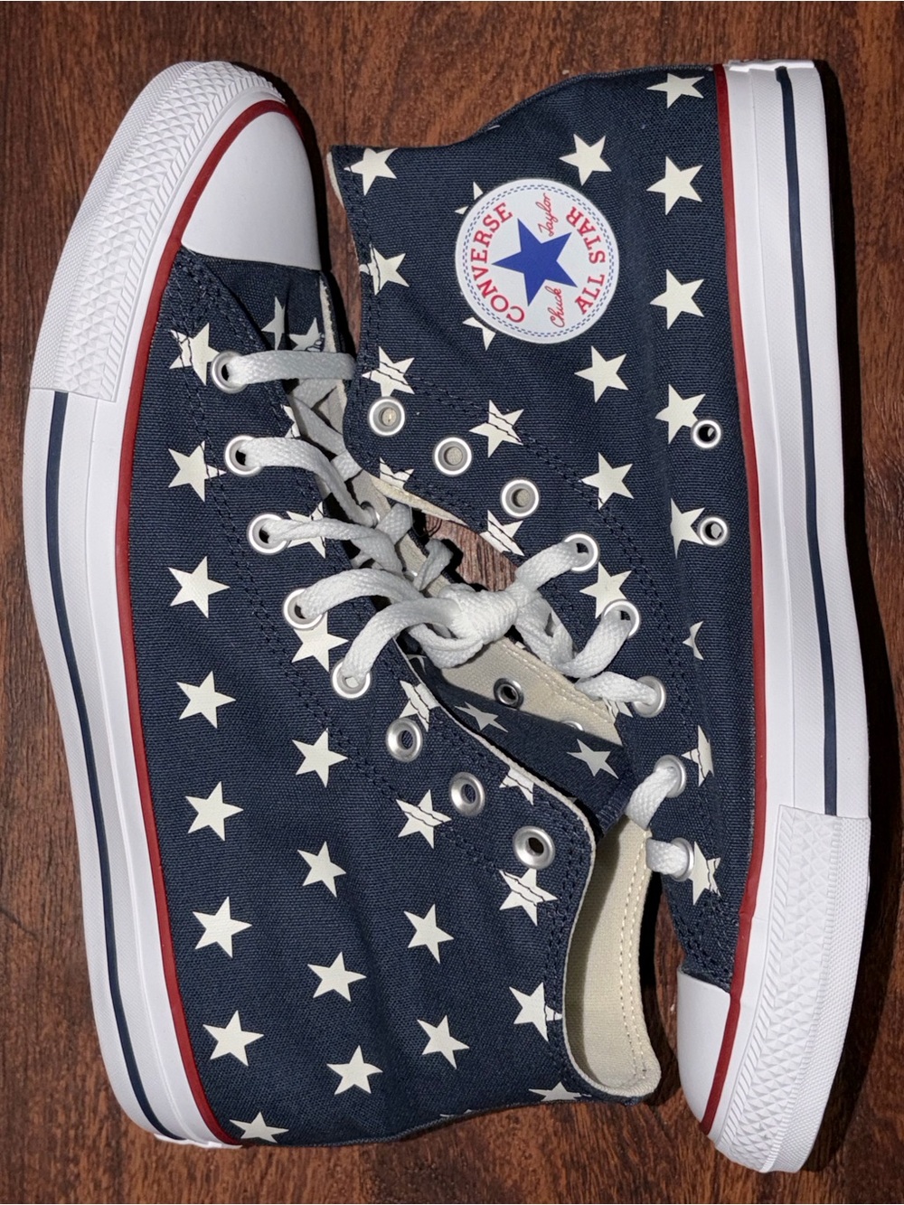 Converse size 10.5 Navy Canvas High Top Sneakers